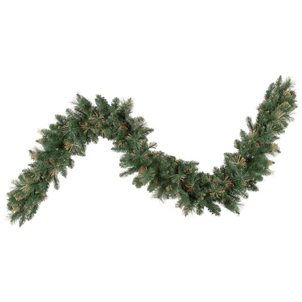 Northlight 9-ft x 10-in Unlit Yorkshire Pine Artificial Christmas Garland