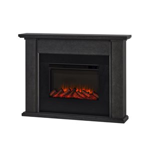 Real Flame Tejon 52-in Slim Electric Fireplace in Grey