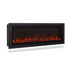 Real Flame 65-in Wall-Mount/Recessed Electric Fireplace Insert