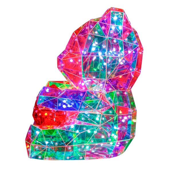 Hi-Line Gift Ltd 12-in H RGB Plastic USB-Powered LED Lighted Bear