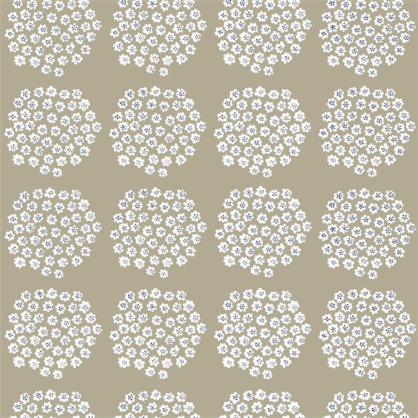 Papier Peint autocollant Puketti par NuWallpaper taupe