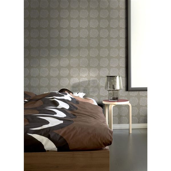 NuWallpaper Taupe Puketti Peel and Stick Wallpaper