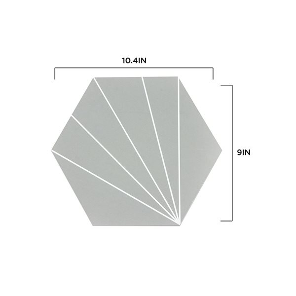 Carreaux de sol hexagonaux Vers par FloorPops autocollants