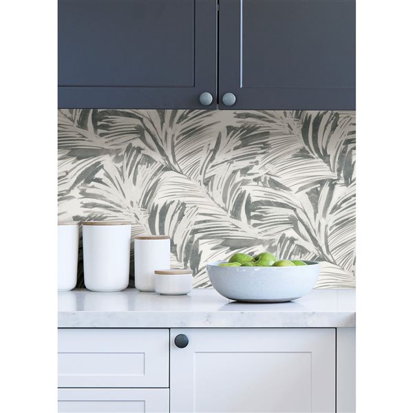 Papier peint autocollant Palima par NuWallpaper gris