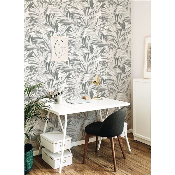 Papier peint autocollant Palima par NuWallpaper gris