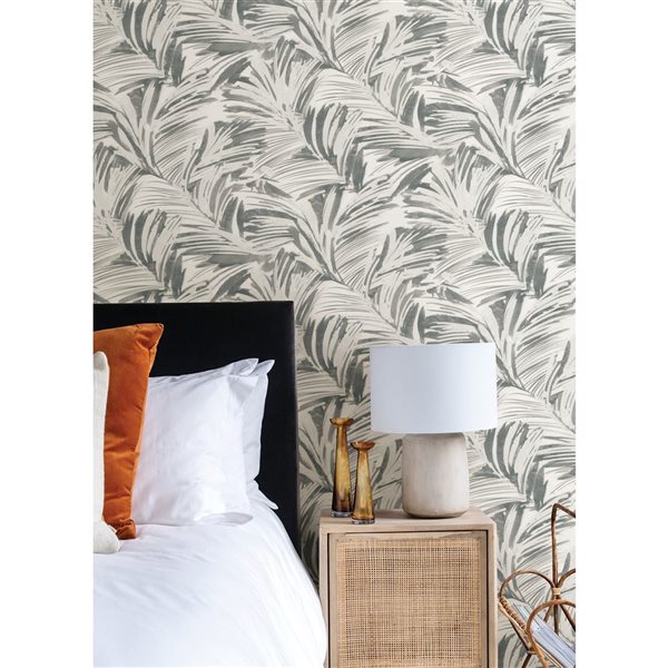 Papier peint autocollant Palima par NuWallpaper gris