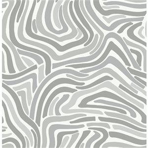 Papier Peint autocollant Esprit par NuWallpaper gris