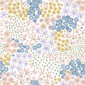 NuWallpaper Floral Bunch Multi Bright Peel and Stick Wallpaper