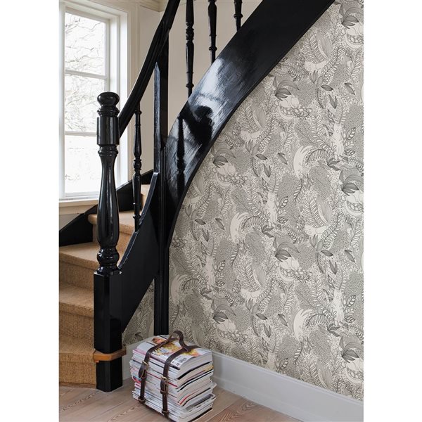 Papier peint autocollant Gato par NuWallpaper jardin noir