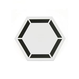 Carreaux de sol hexagonaux Coltrane par FloorPops autocollants