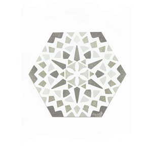 Carreaux de sol hexagonaux Ribera par FloorPops autocollants