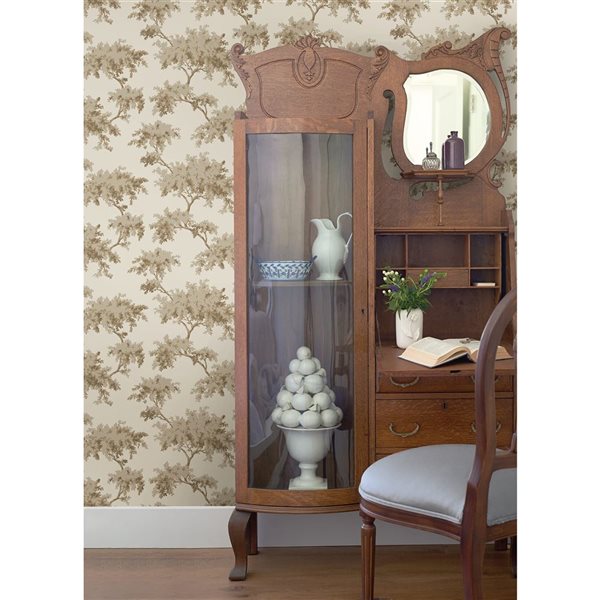 Papier peint autocollant Alder par NuWallpaper taupe