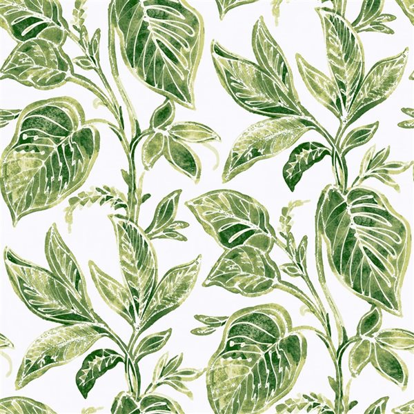 Papier peint pelable et autocollant Caryota par NuWallpaper vert