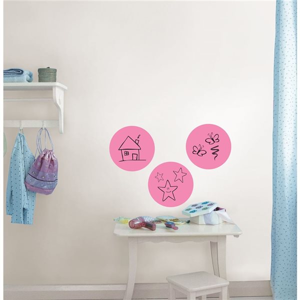 WallPops 6-Pack Flirt Dry Erase Dot Decals