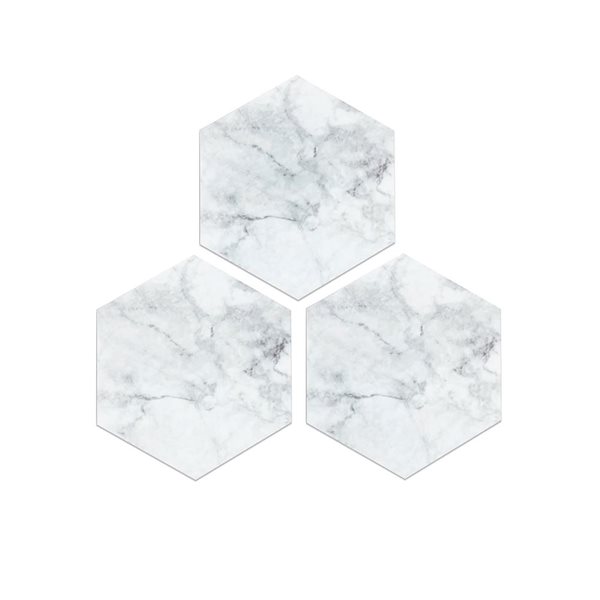 FloorPops Milena Peel and Stick Hexagon Floor Tiles