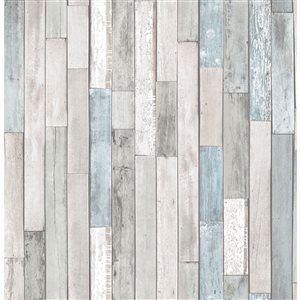 NuWallpaper Weathered Plank Shore Peel and Stick Wallpaper