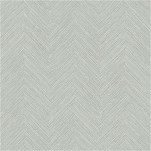 NuWallpaper Taupe and Blue Sampson Peel and Stick Wallpaper