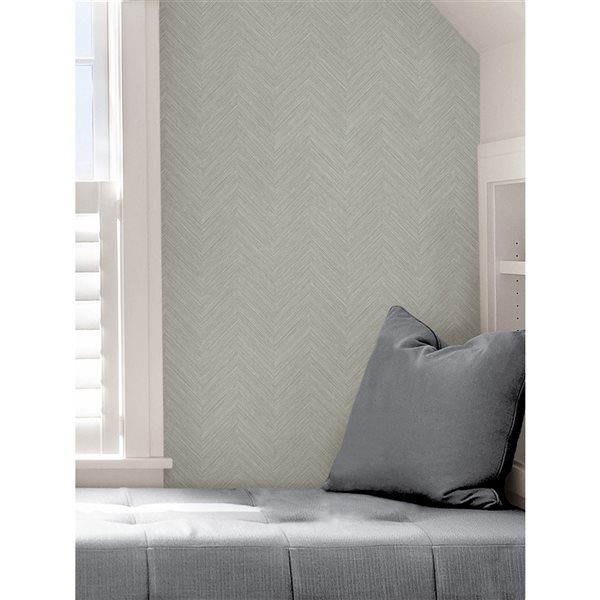 Papier peint autocollant Sampson par NuWallpaper Taupe et Bleu