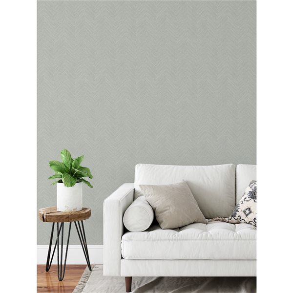 Papier peint autocollant Sampson par NuWallpaper Taupe et Bleu