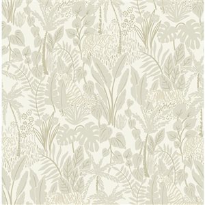 NuWallpaper Taupe Maynard Peel and Stick Wallpaper