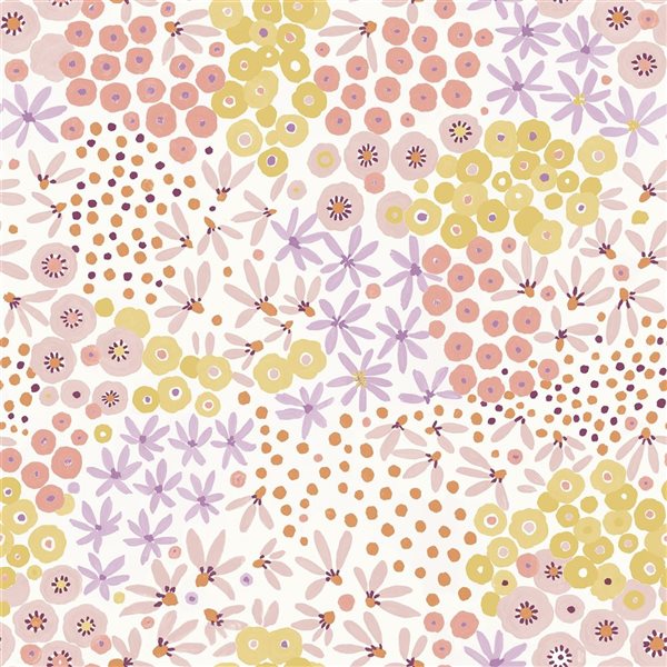 Papier peint autocollant Bouquet de fleurs Multi Chaud par NuWallpaper