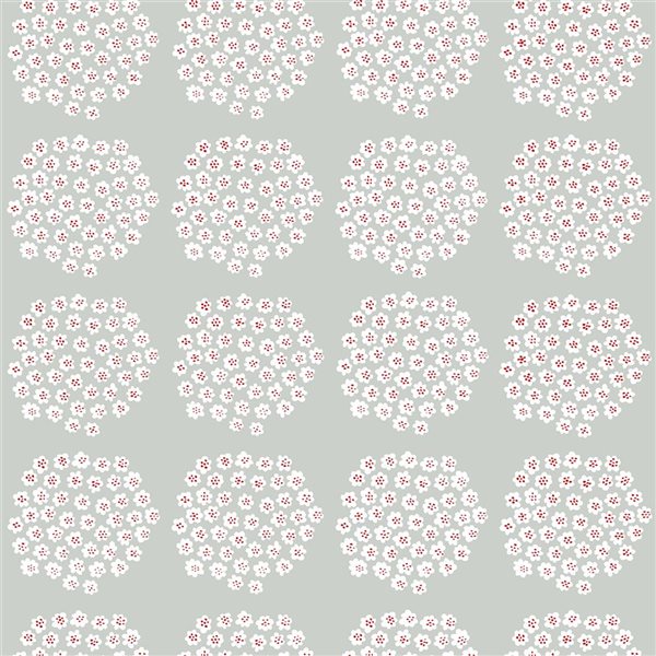 Papier Peint autocollant Puketti par NuWallpaper gris