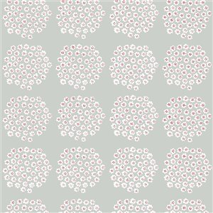 Papier Peint autocollant Puketti par NuWallpaper gris