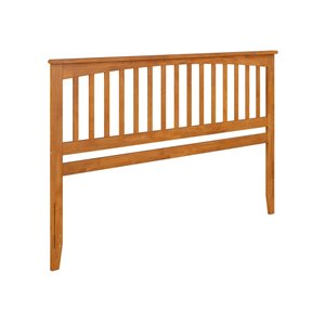 Mission King Solid Wood Headboard with Attachable Charger in Light Toffee