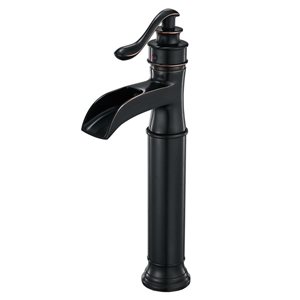 Single Hole Single-Handle Vessel Bathroom Faucet in Oil Rubbed Bronze