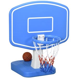 Filet de basket de piscine Outsunny avec ballon et pompe