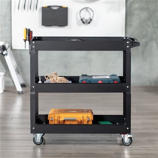 DURHAND 3-Tier Rolling Tool Cart with Wheels