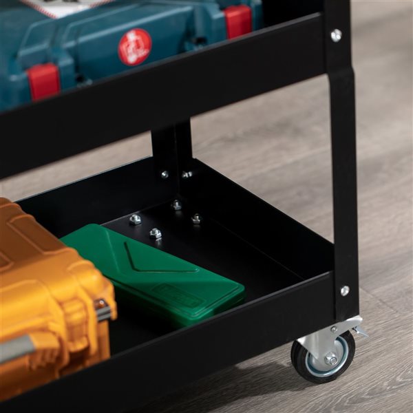 DURHAND 3-Tier Rolling Tool Cart with Wheels