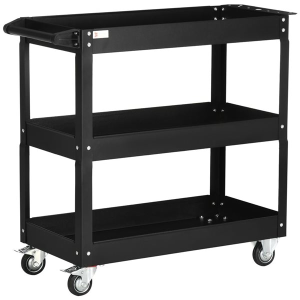 DURHAND 3-Tier Rolling Tool Cart with Wheels