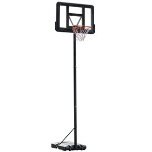 Soozier 5-ft-10-ft Portable Junior Basketball Hoop with Wheels