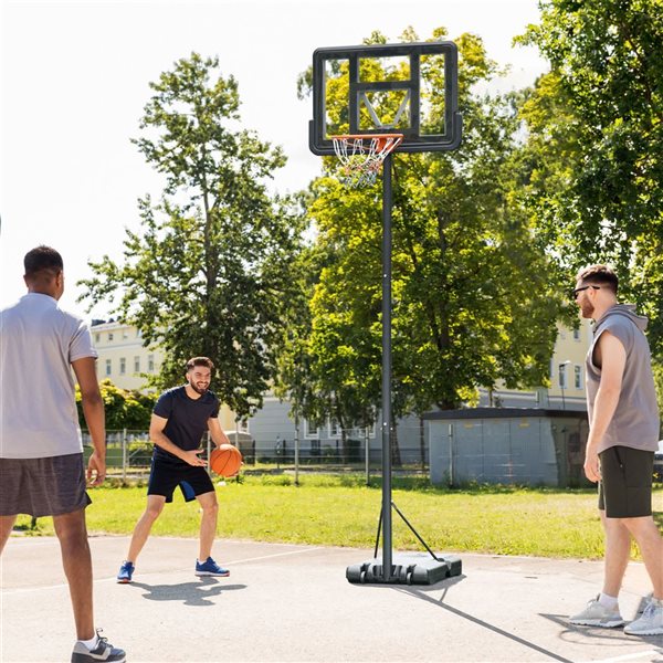 Panier de basket junior Soozier portable avec roues 9 à 12 pieds