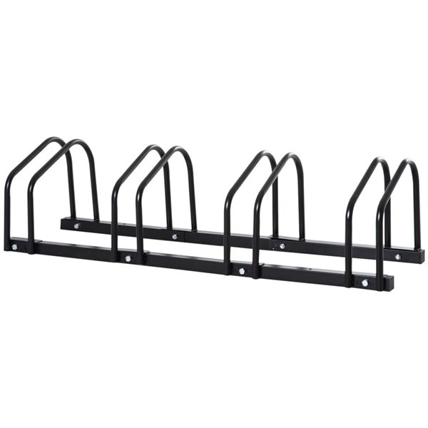 Soozier 4-Bike Bicycle Floor Parking Rack Cycling Storage Stand