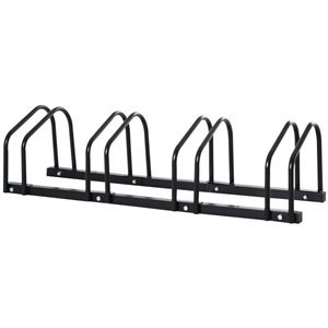 Soozier 4-Bike Bicycle Floor Parking Rack Cycling Storage Stand