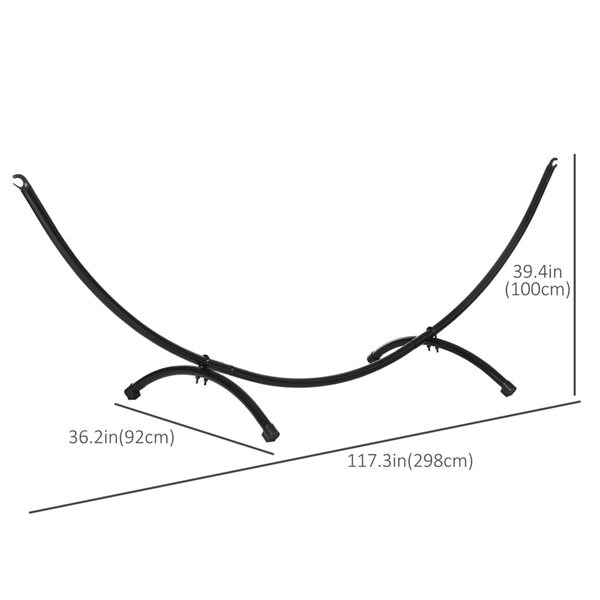 Outsunny 10-ft Hammock Stand with Steel Frame