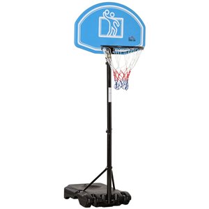 Support de panier de basket HOMCOM 5,2 à 6,9 pi avec base et roues