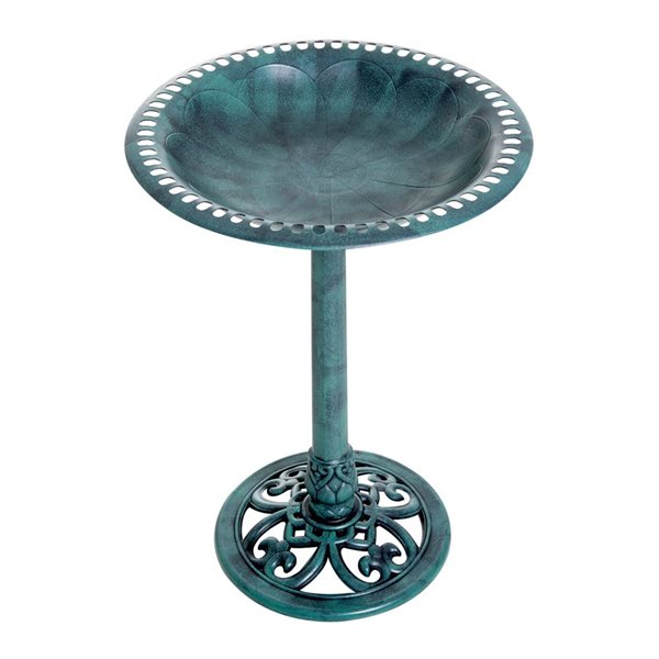Bain D'Oiseaux Debout En Métal Vintage - 78 Cm, Base 5 Griffes, Résistant à L'Hiver - Pour Jardin - 8
