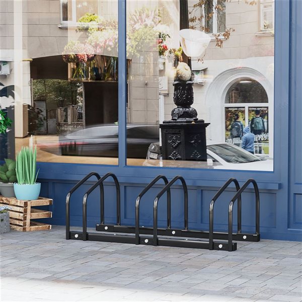 Support de stationnement au sol Soozier  pour vélo pour 3 vélos