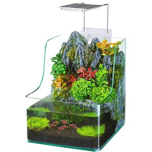 Jardinière de bureau 1,85 gal Aquterrium de Penn-Plax, 9,5 x 9,5 x 14 po