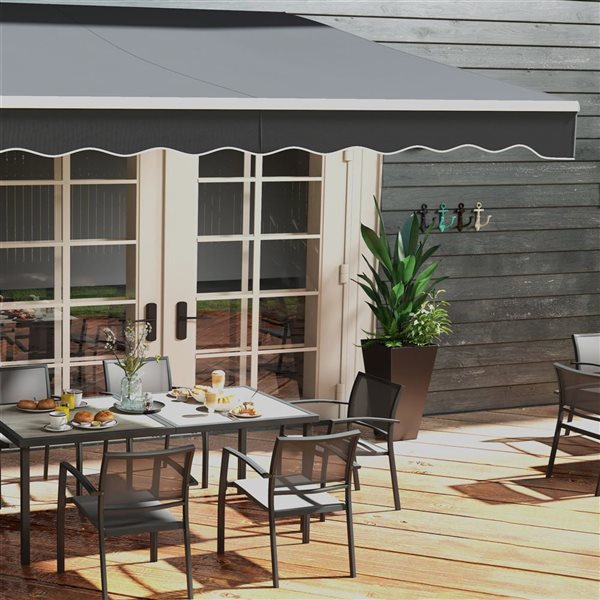 Outsunny 28-in 3-Pack Black Tall Plastic Planters