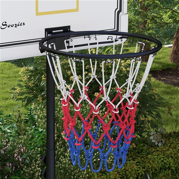 Panier de basketball mobile Soozier réglable 6 à 7 pi pour tous les âges