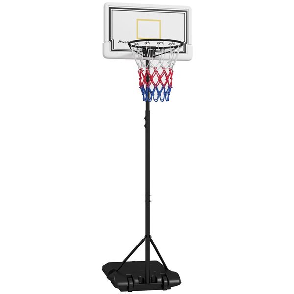 Panier de basketball mobile Soozier réglable 6 à 7 pi pour tous les âges