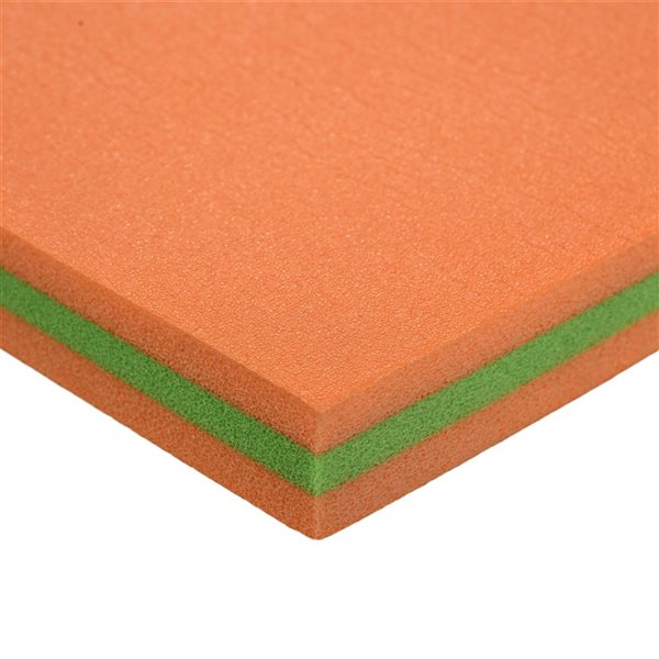 Tapis flottant enroulable pour piscine Soozier 10 x 5 pieds orange pour les loisirs