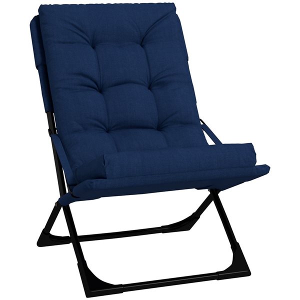 Folding Chair Marbueno Blue Beige 69 x 109 x 58 cm