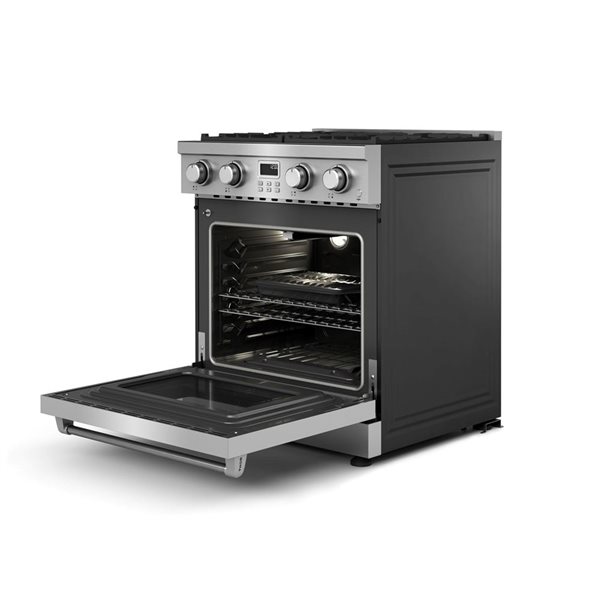 Thor Kitchen 30-in 4-Burner 4.8-ft³ Freestanding Professional Single Oven Gas Range - Stainless Steel