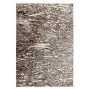 Rug Branch Sakarya 5 x 8-ft Brown/Grey Modern Abstract Wave Pattern Indoor Area Rug