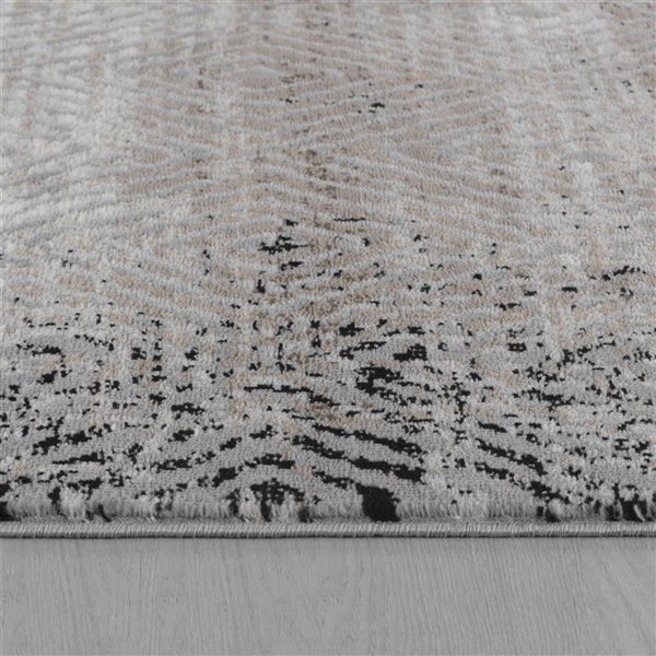 Rug Branch Sakarya 7 x 10-ft Brown/Black Abstract Pattern Indoor Area Rug